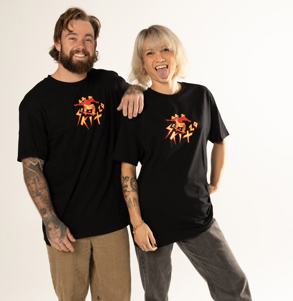 Triple Head Tee – Skitzo | Independent Surf and Skate Brand
